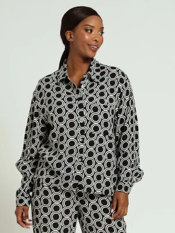 Georgette Printed Crepe Shirt sold by Edgars