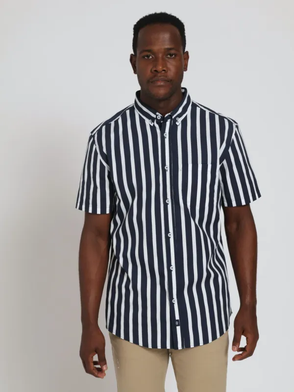 Stripe Shirt - Navy/White sold by Edgars 