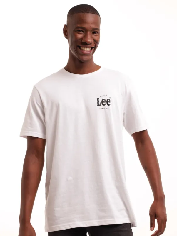 Men's Kansas USA Breast Tee - White sold by Edgars