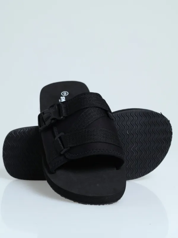 Utility Mule Sandal - Black sold by Edgars