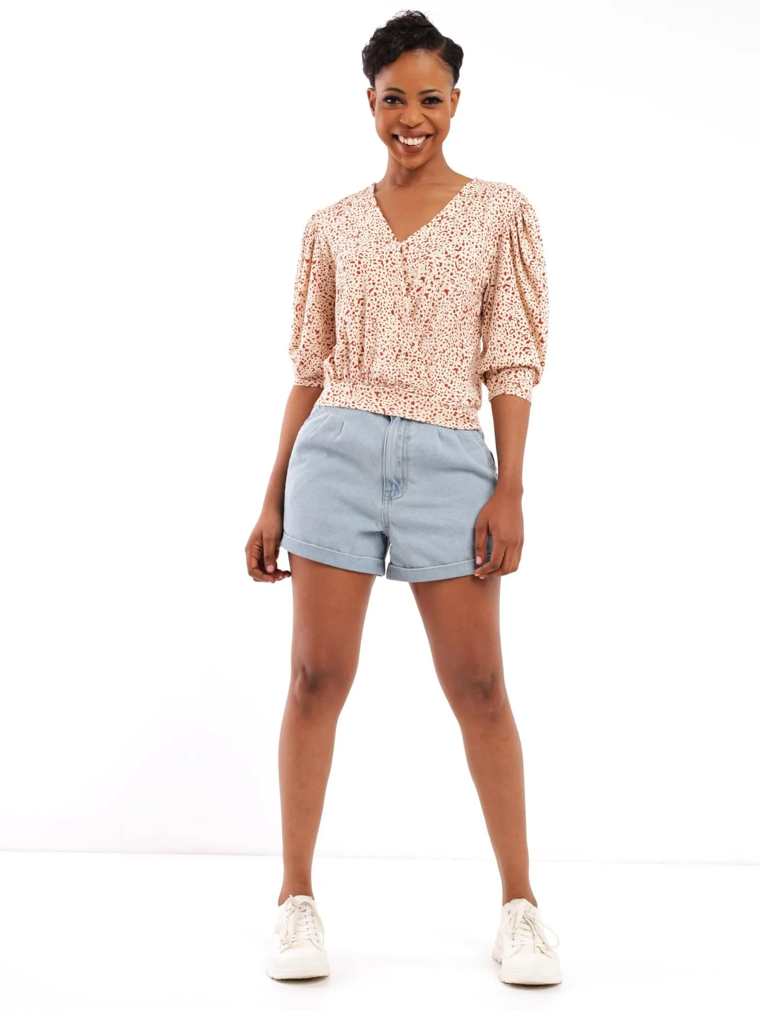 Ladies Animal Print Cross-Over Top sold by Edgars product image thumbnail 3