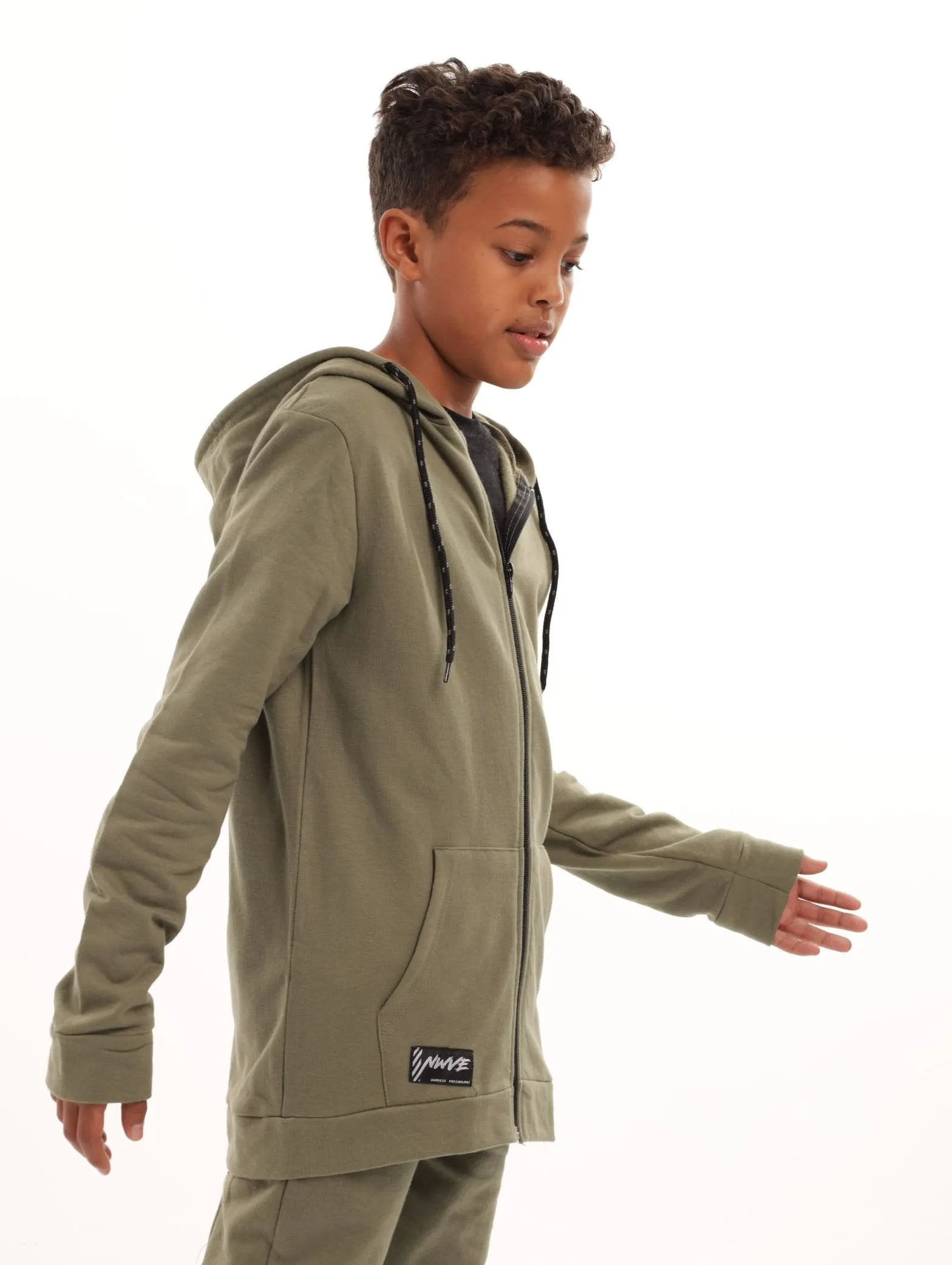 Boys Zip Hoody - Olive sold by Edgars product image thumbnail 2