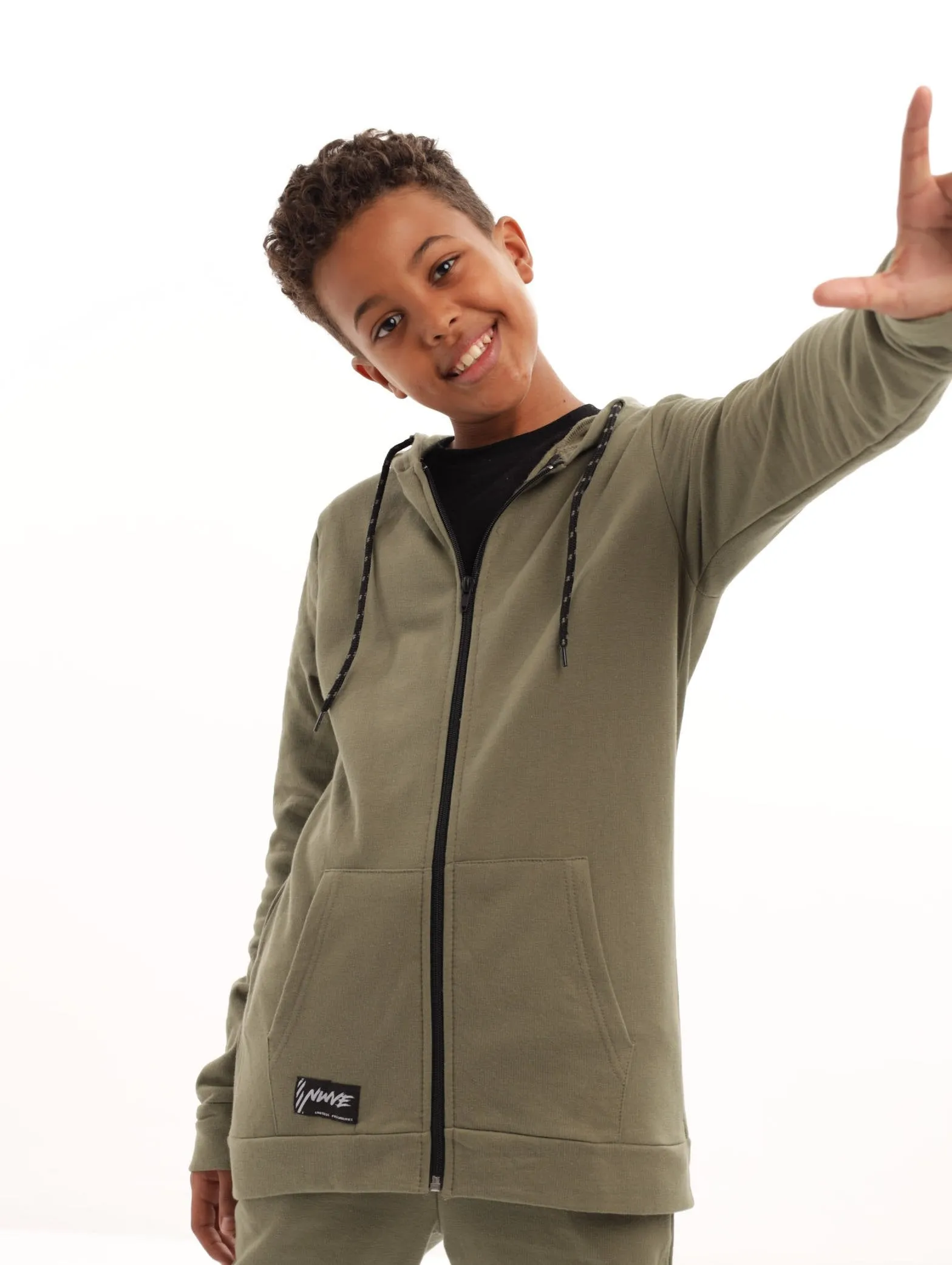 Boys Zip Hoody - Olive sold by Edgars