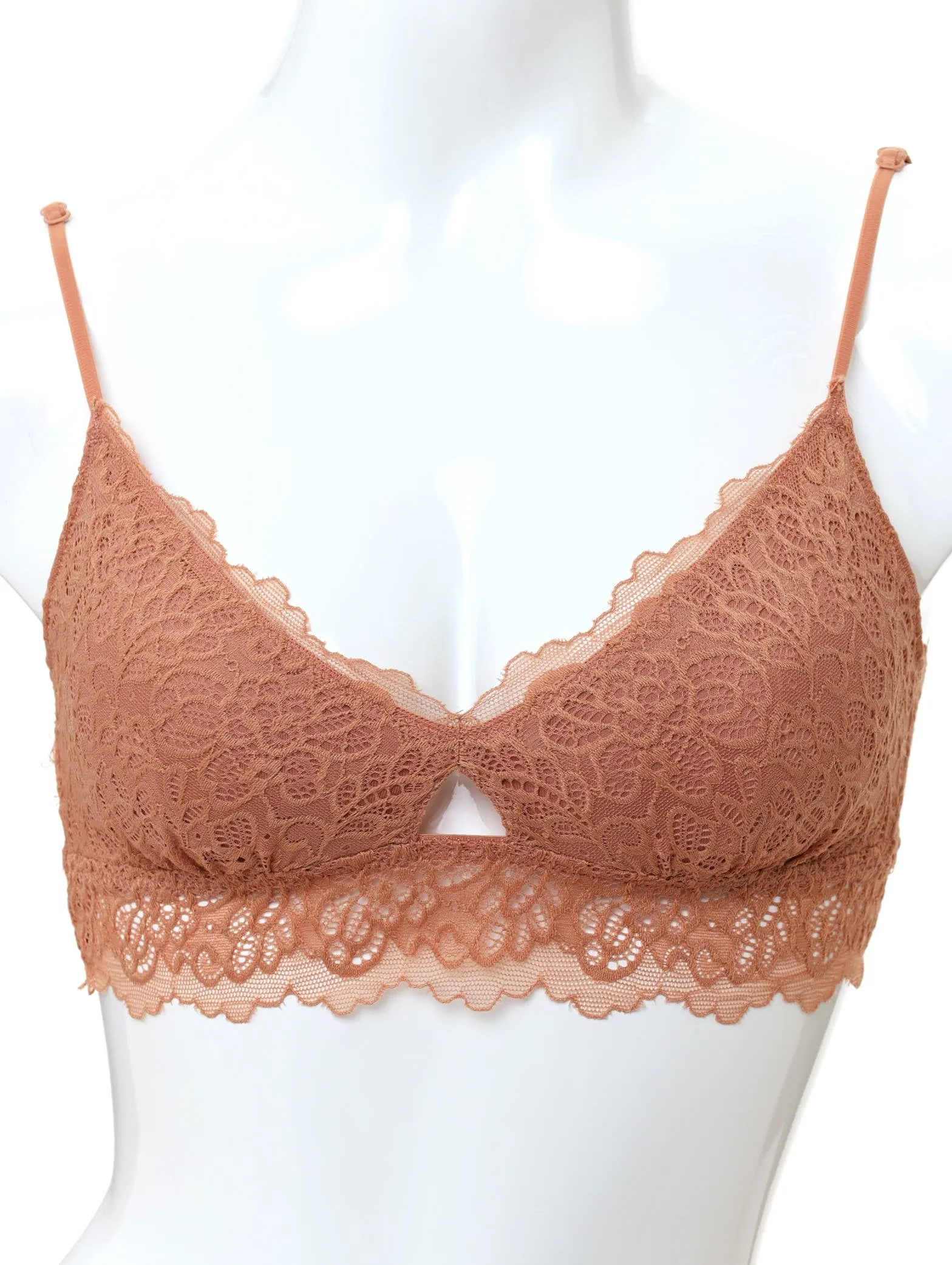 Ladies 2 Pack Scallop Lace Bra - Coral sold by Edgars