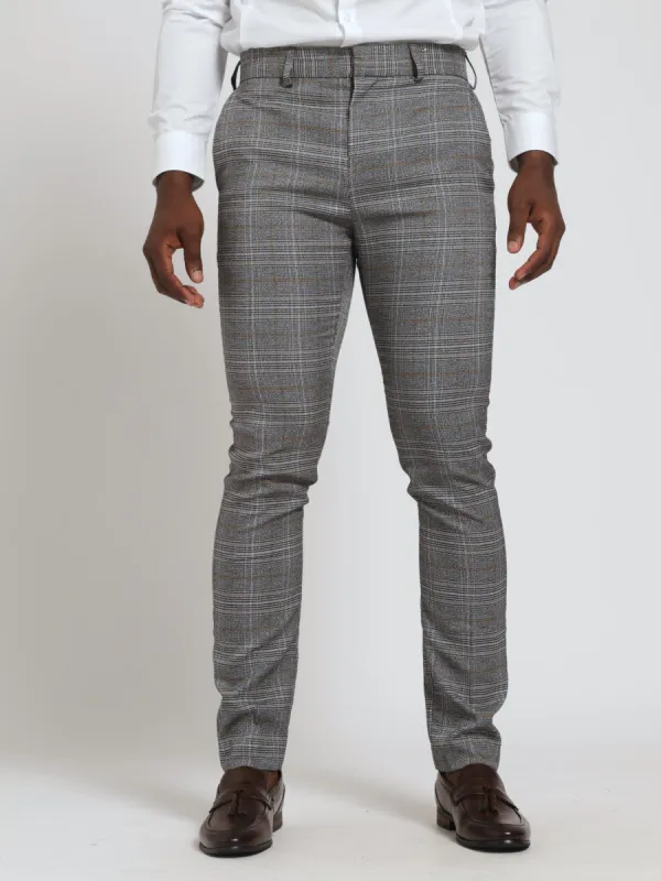 Check Trouser - Black/White sold by Edgars 