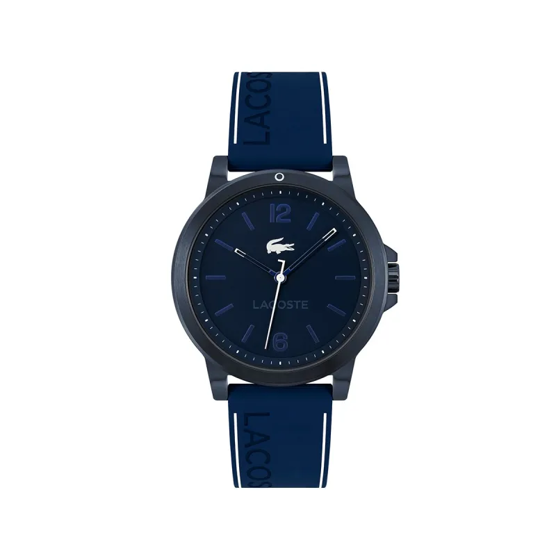 Court Ip Dark Blue Watch Case With Blue Dial & Blue Silicone sold by Edgars
