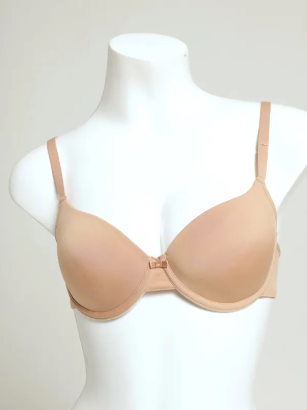 2 Pack 1Up Plunge T-Shirt Bra - White/Beige sold by Edgars