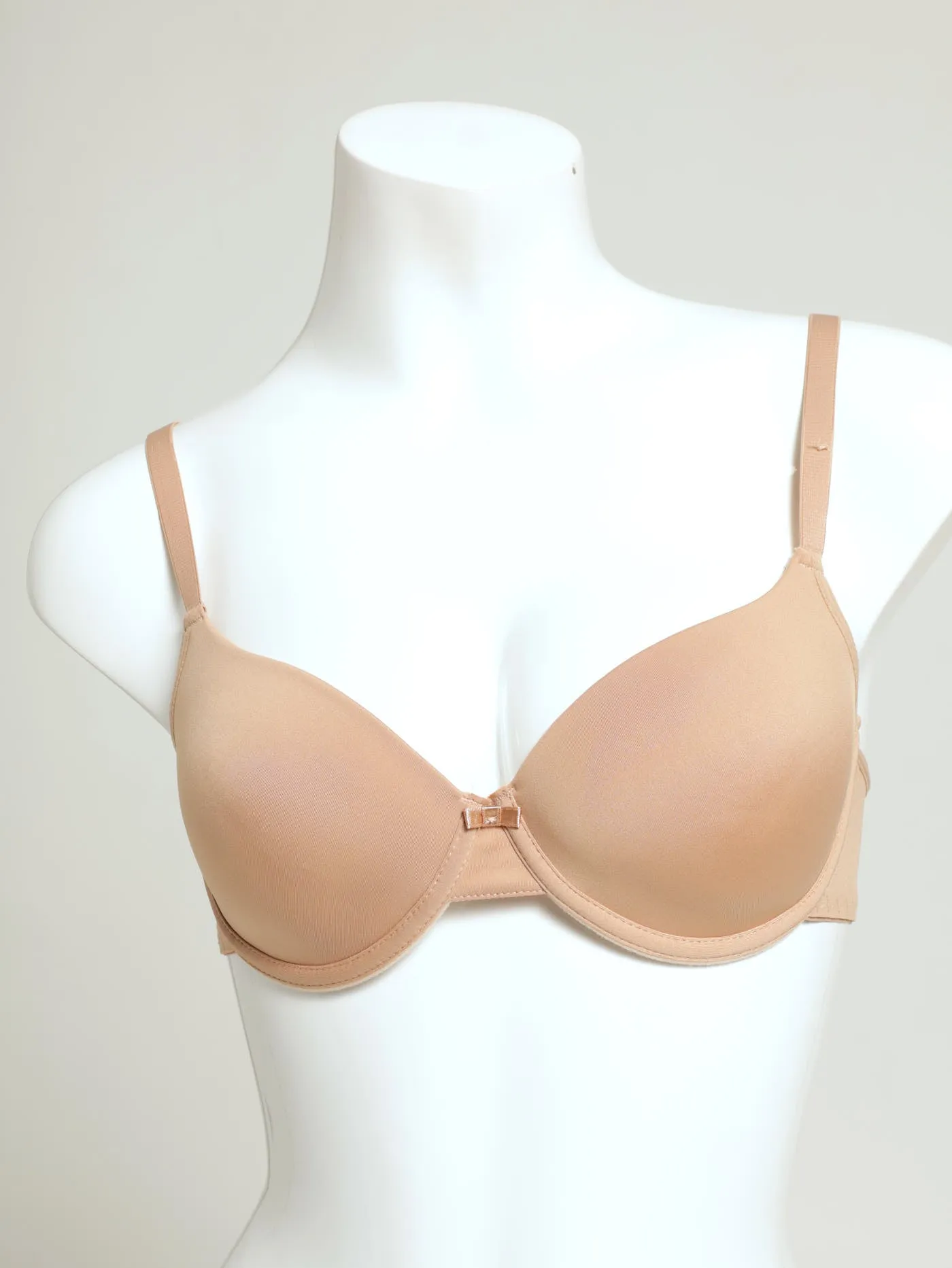 2 Pack 1Up Plunge T-Shirt Bra - White/Beige sold by Edgars