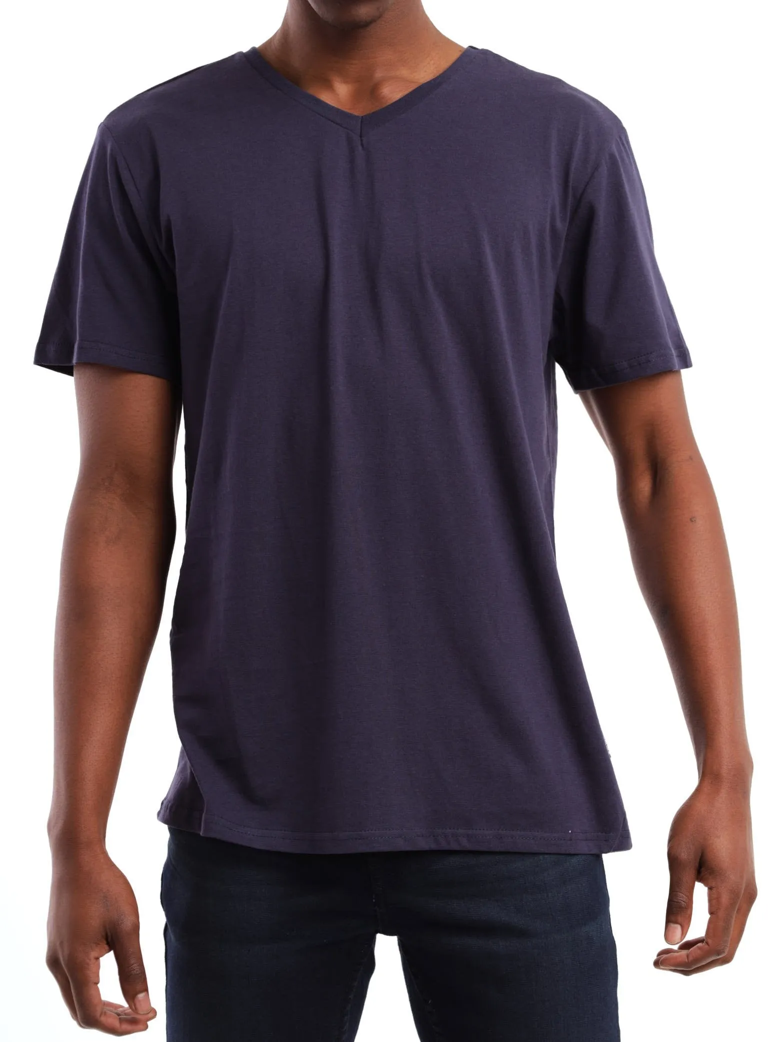 Men's Short Sleeve Basic Tee - Navy sold by Edgars