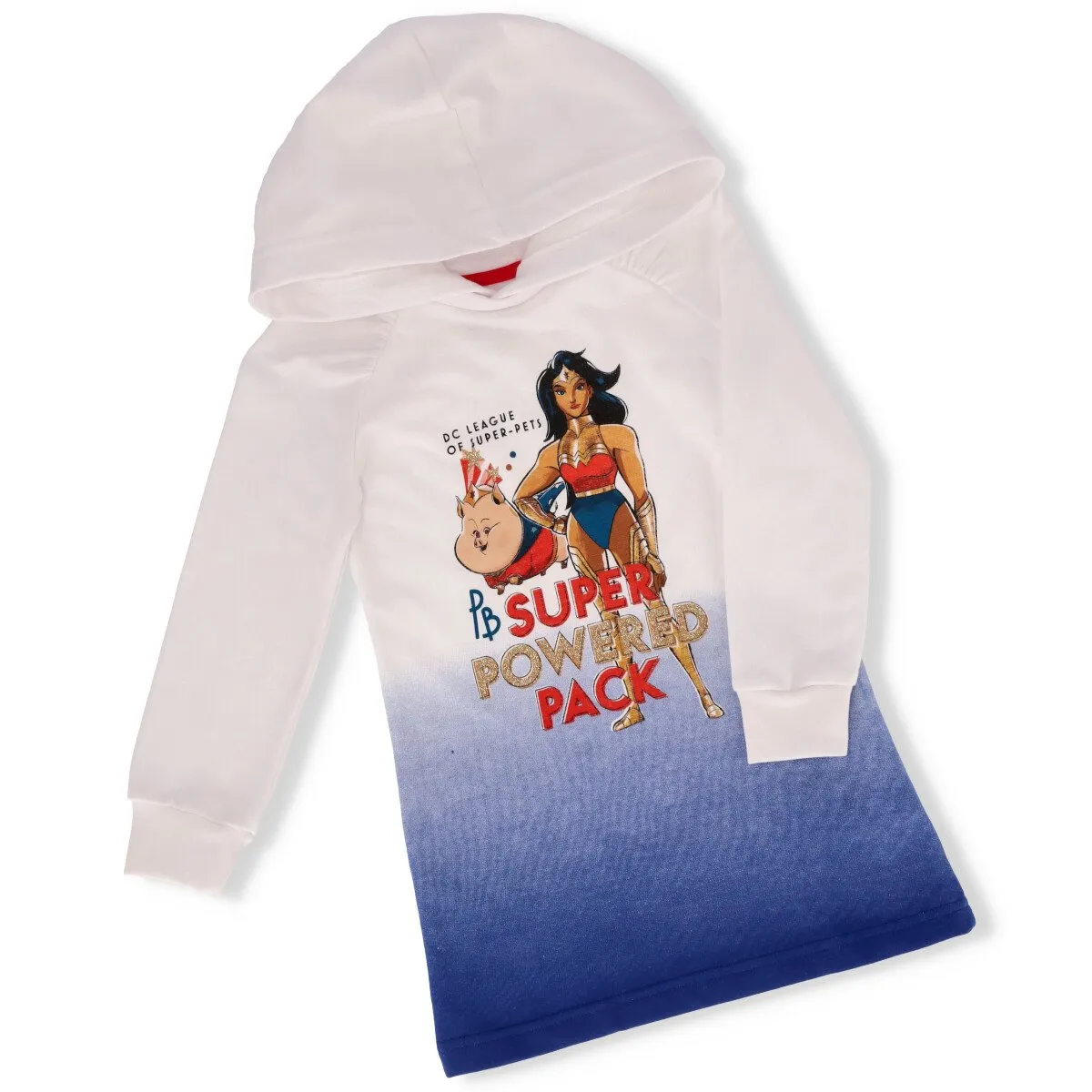 Pre-Girls Superpets Ombre Fleeece Dress - Blue sold by Edgars