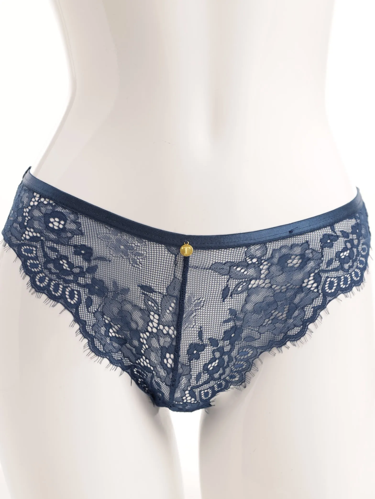 Ladies Cheeky Brazilian Panty With T-Back Detail - Petrol sold by Edgars
