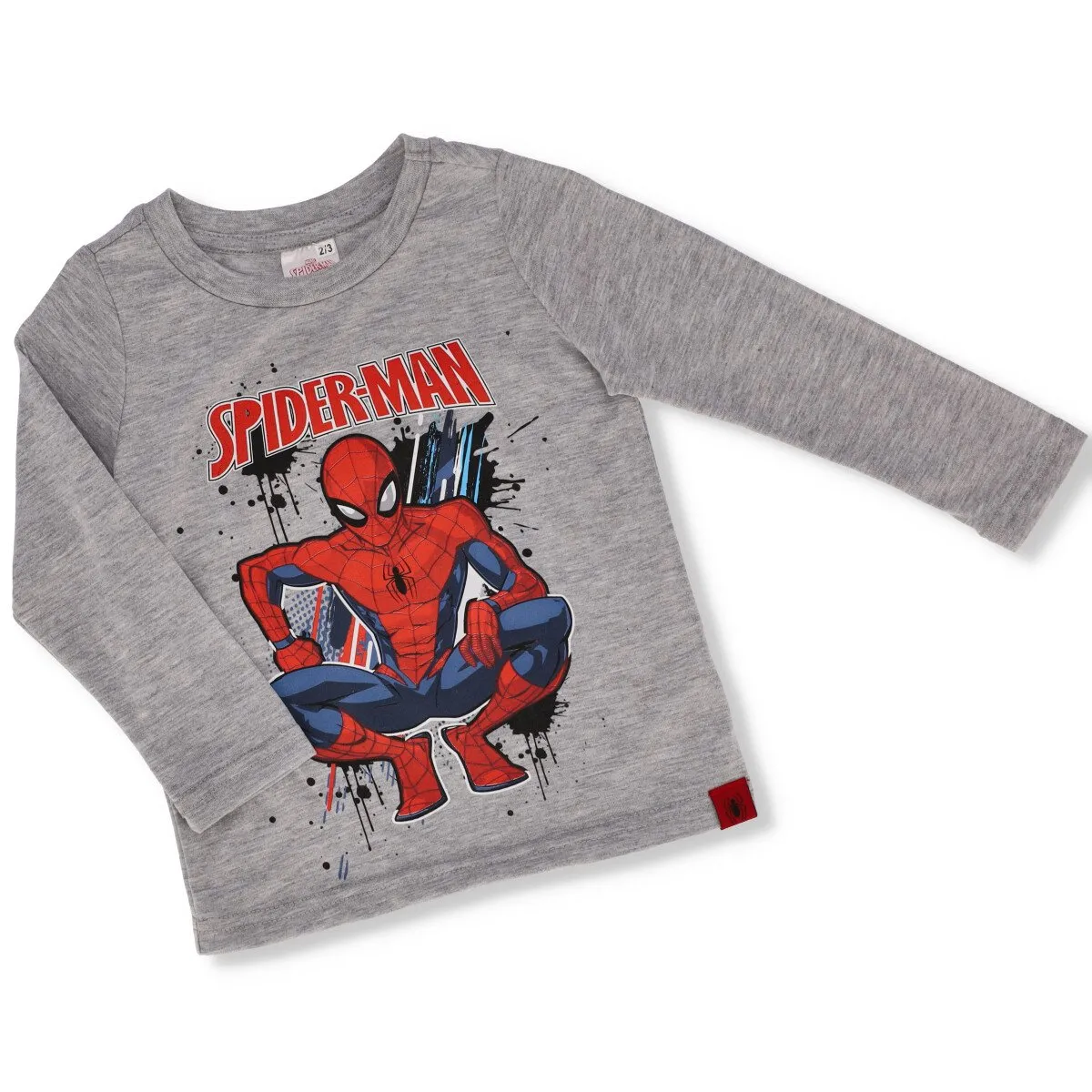 Pre-Boys Long Sleeve Spiderman Tee - Grey sold by Edgars