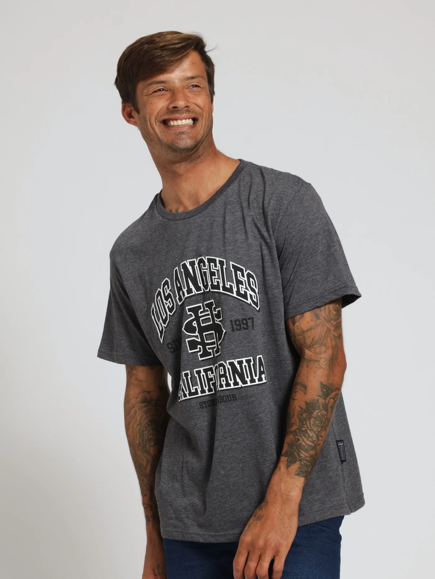 Los Angeles Tee - Charcoal Melange sold by Edgars product image thumbnail 2