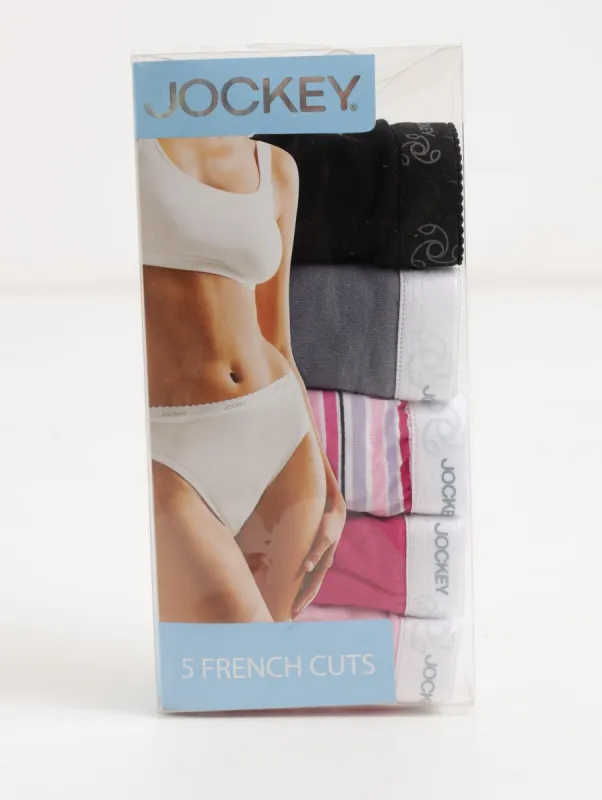 Ladies 5 Pack Hi-Cut Shadow Stripe Panty sold by Edgars