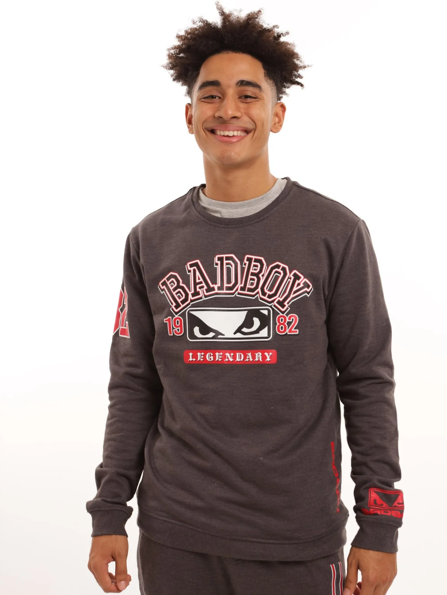 Men's XXXX College Crew Sweater - Grey Melange sold by Edgars