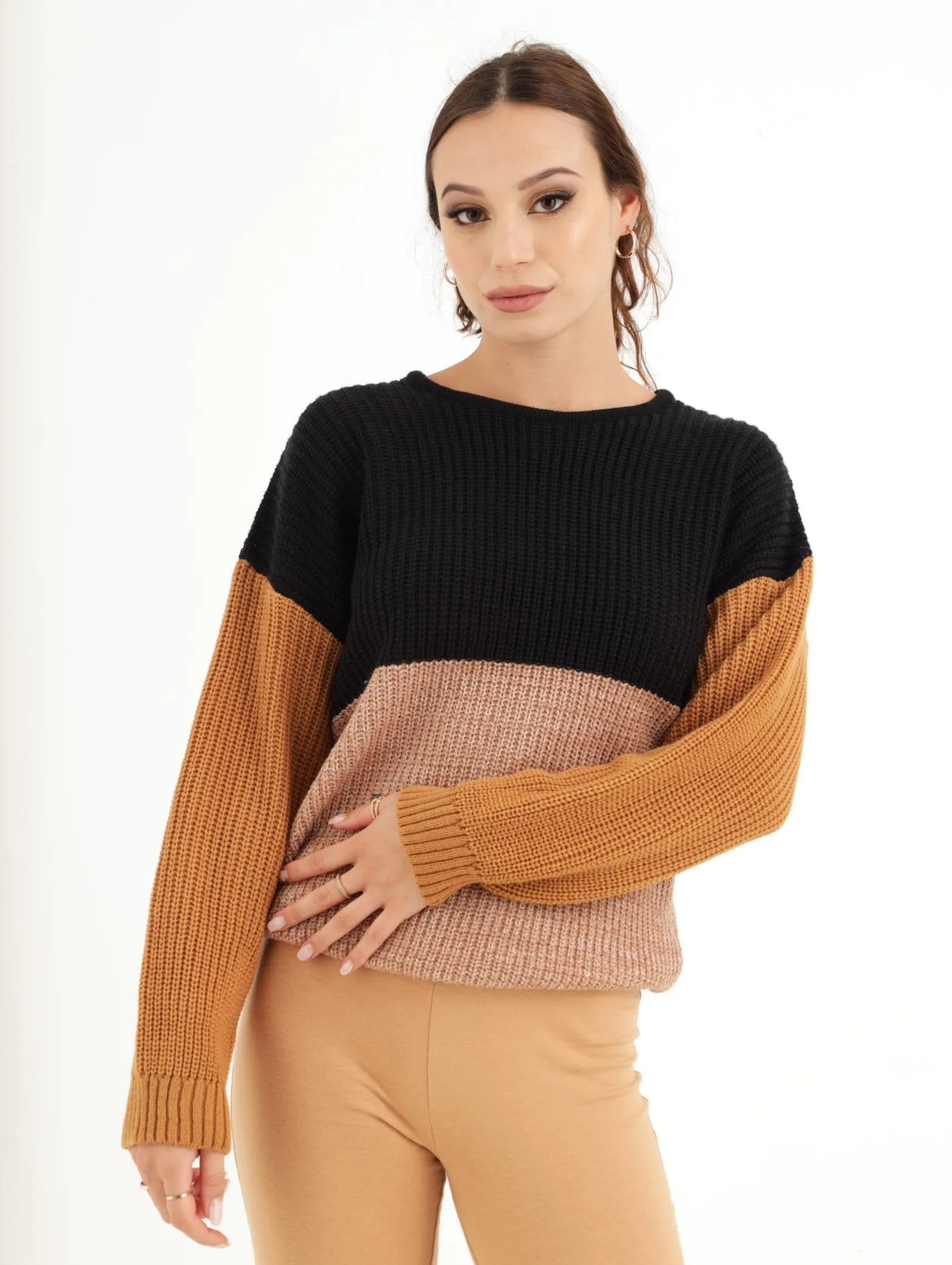 Ladies Colourblock Pullover sold by Edgars