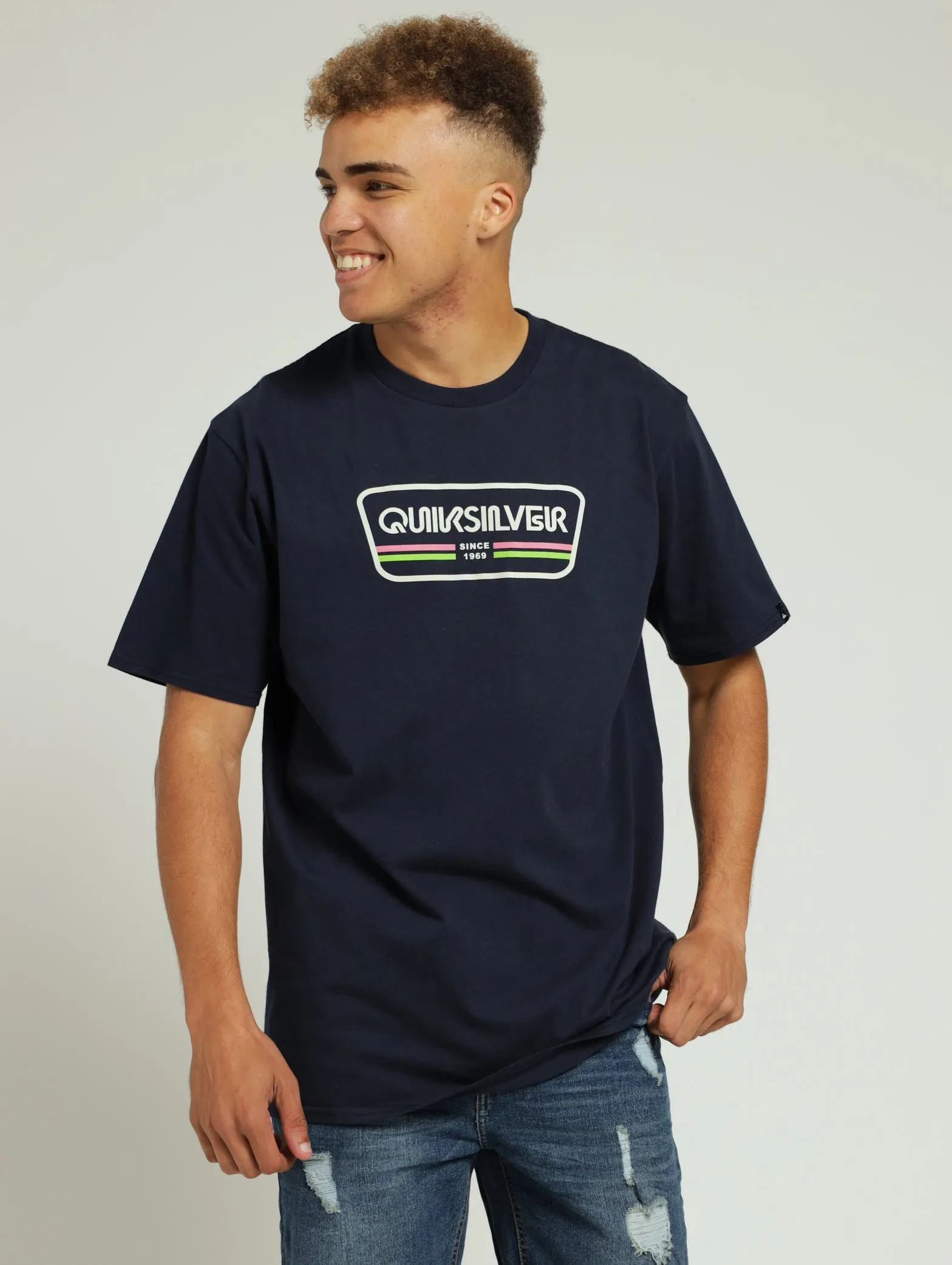 Range Life Front Tee - Navy sold by Edgars