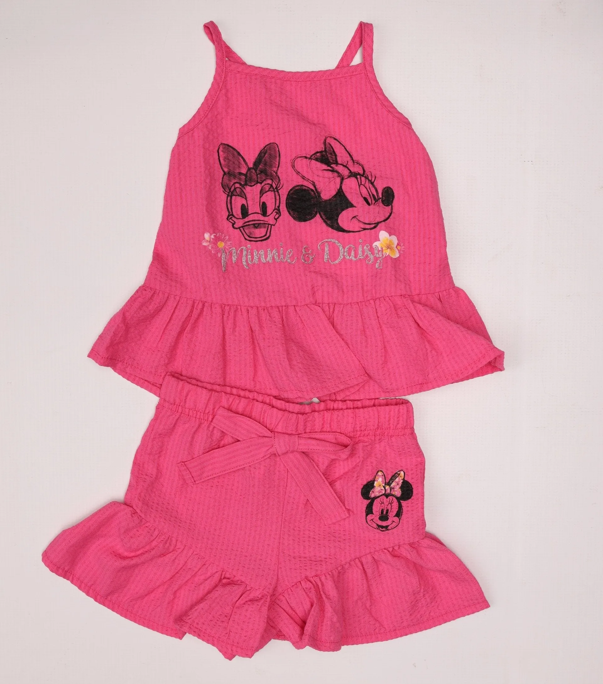 Pre-Girls Minnie Seersucker Set - Pink sold by Edgars