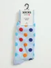 SingleBright Dots Anklet Socks - Blue sold by Edgars 
