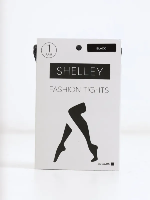 Ladies 1 Pack Melange Pin Stripe Opaque Tights - Black sold by Edgars