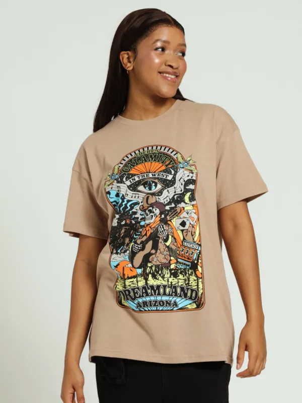 Desert Cowboy Tee - Stone sold by Edgars