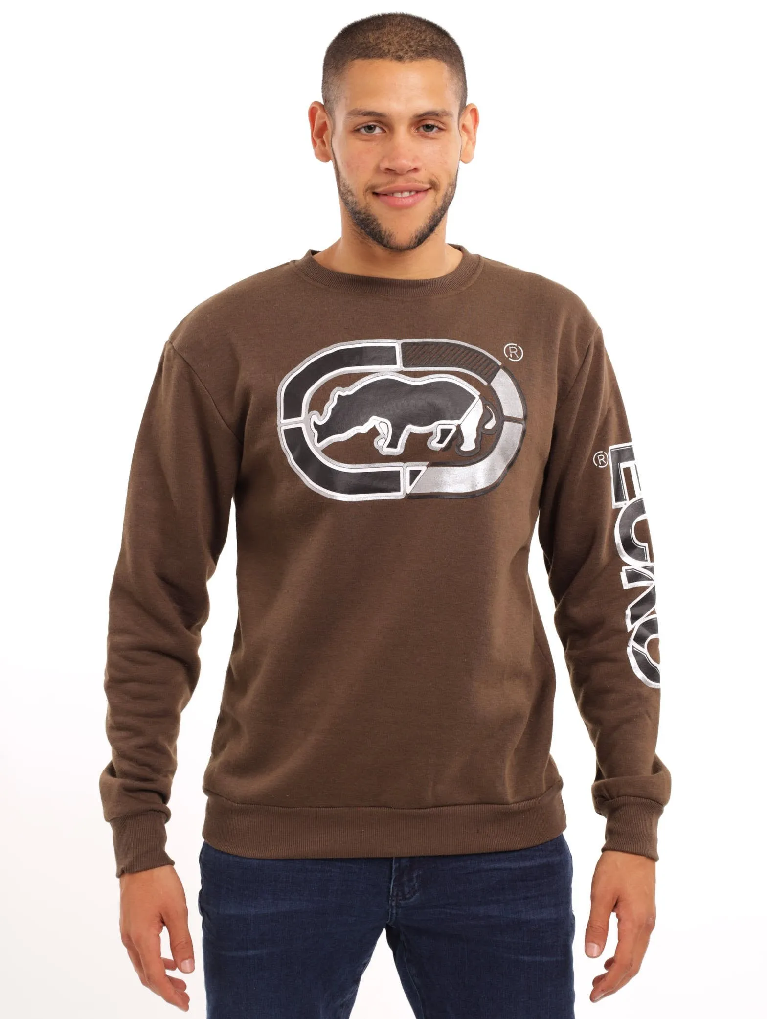 Men's Rhino Crew Top - Tobacco sold by Edgars
