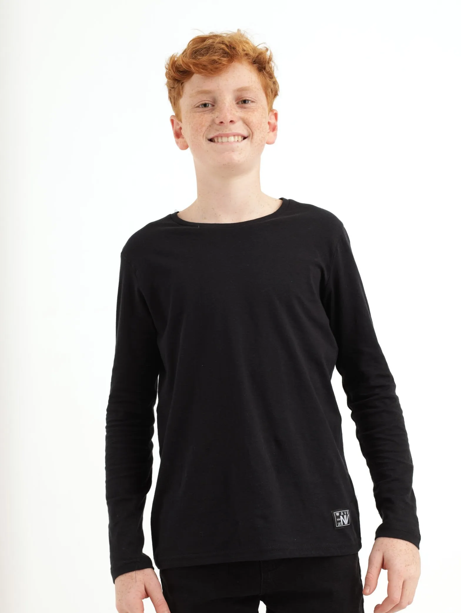 Boys 2 Pack Long Sleeve Tee - Red/Black sold by Edgars