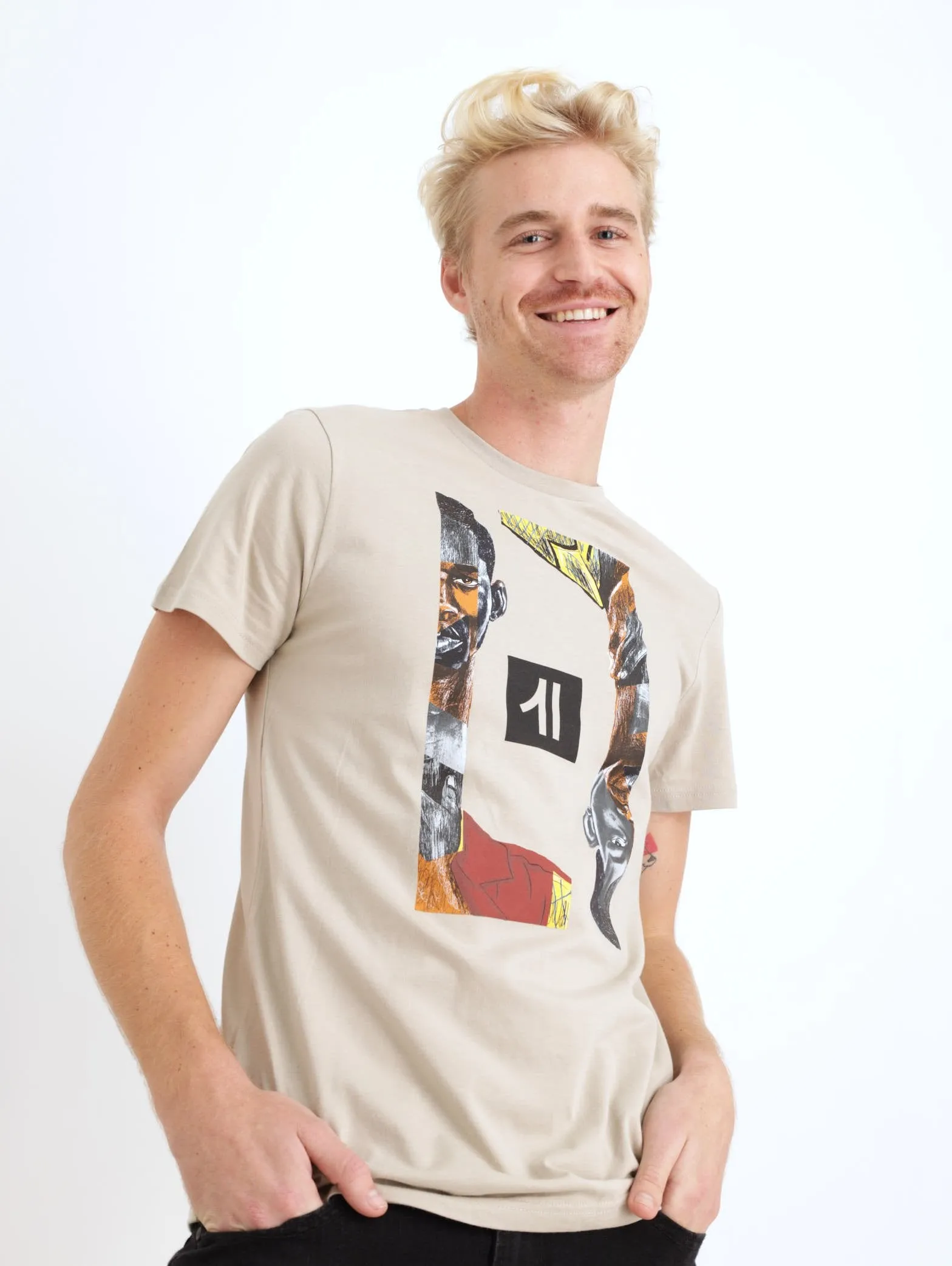 Men's Double Face Tee - Grey sold by Edgars