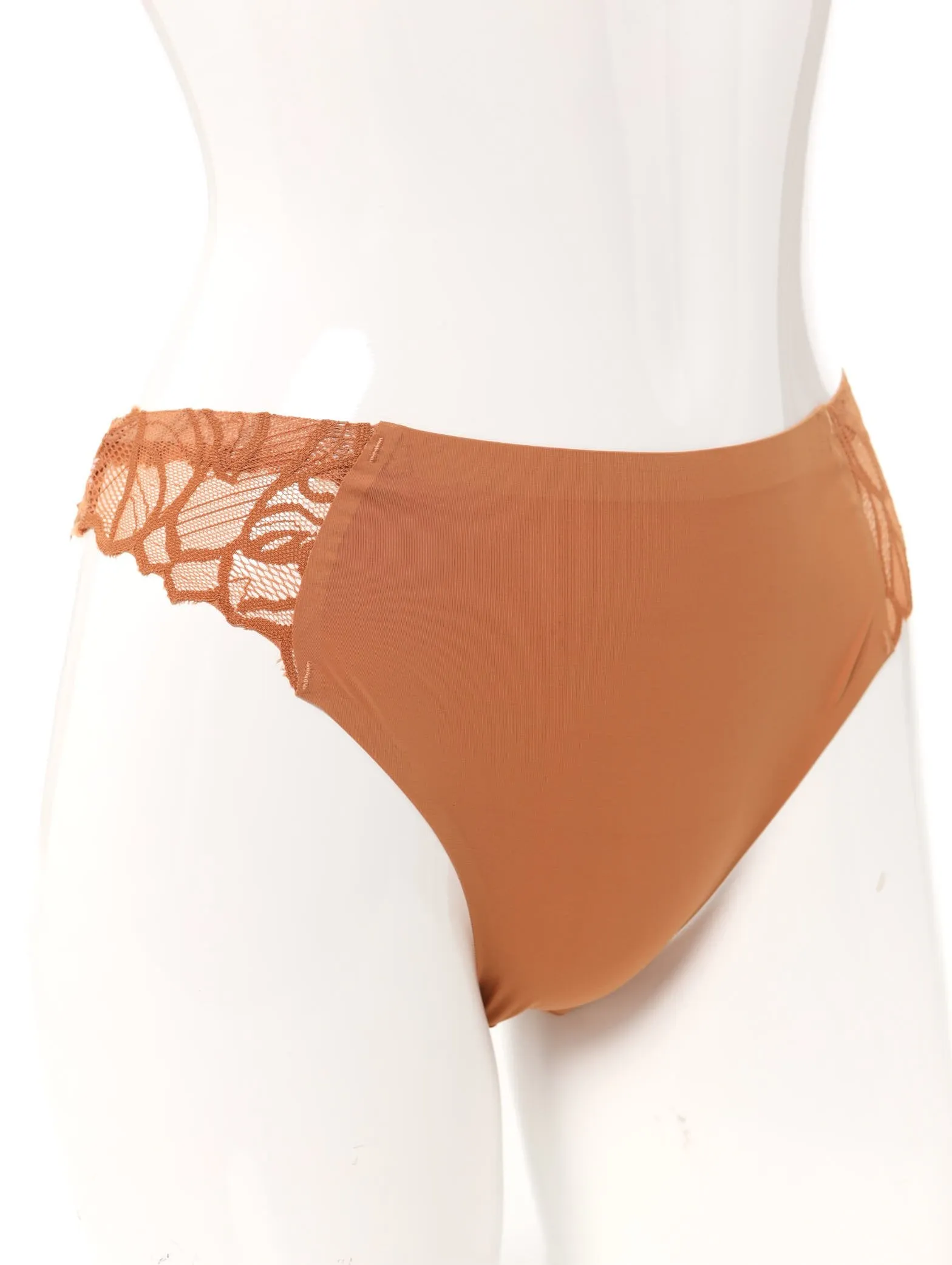 Ladies Lace Brazilian Panty - Brown sold by Edgars