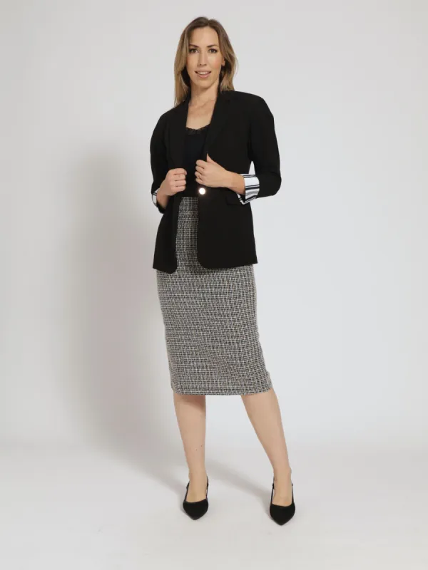 Puff Sleeve Blazer - Black sold by Edgars