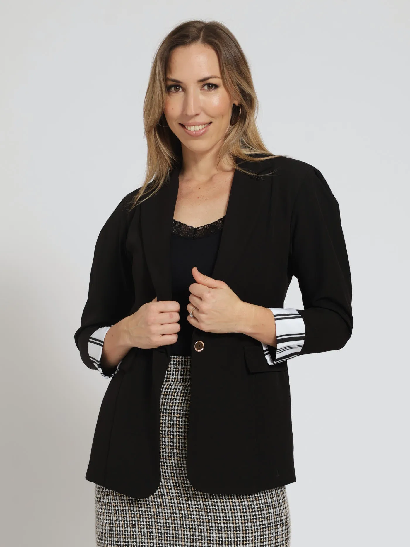 Puff Sleeve Blazer - Black sold by Edgars product image thumbnail 3