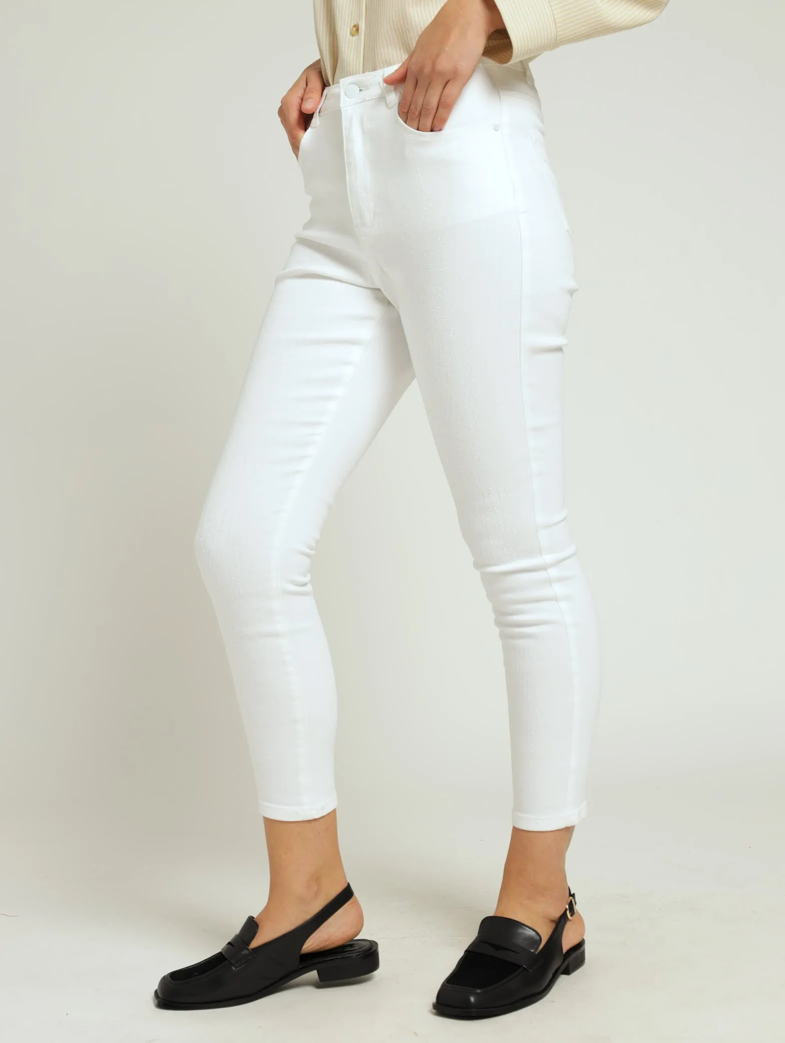 Zigzag Embellished Skinny Jean - White sold by Edgars product image thumbnail 2