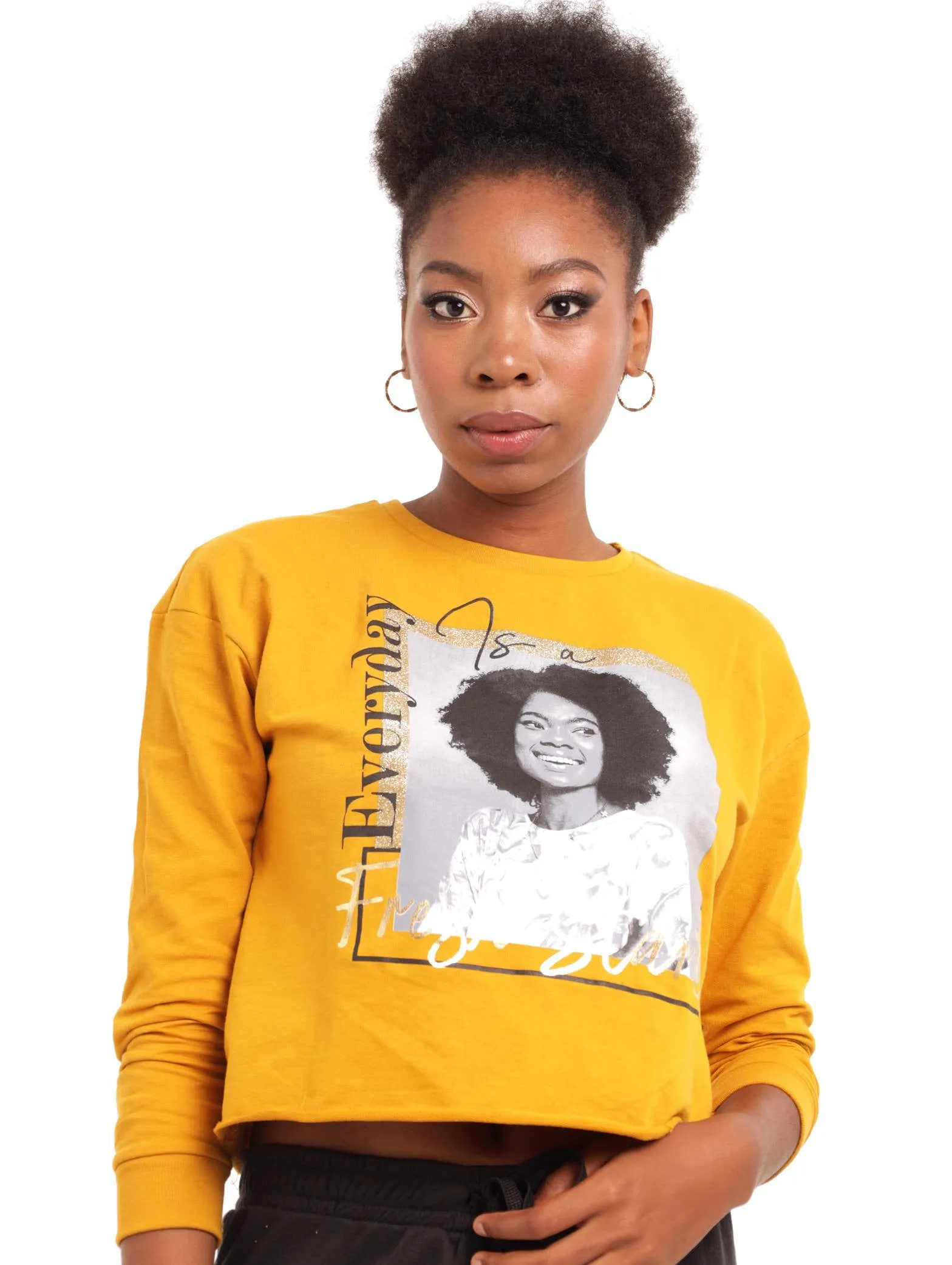 Ladies Photo Pullover - Mustard sold by Edgars