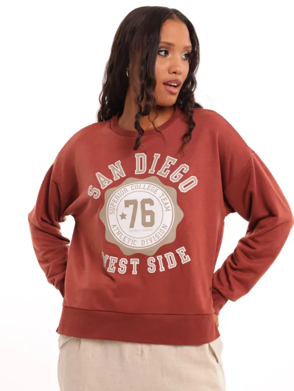 Ladies Pullover - Mahogany sold by Edgars