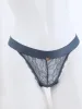Ladies Lace Thong Panty With Thick Elastic - Petrol sold by Edgars