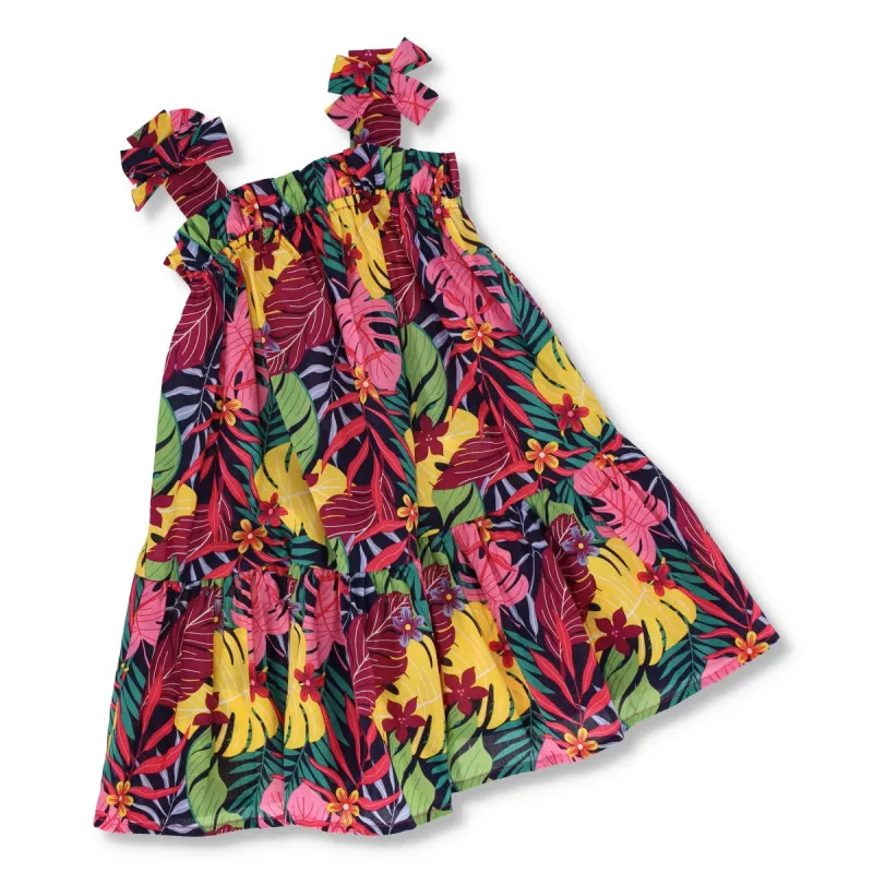 Pre-Girls Tiered Tropical Dress sold by Edgars