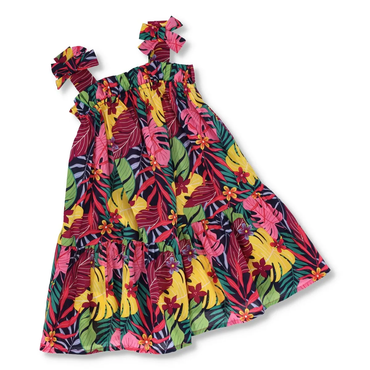 Pre-Girls Tiered Tropical Dress sold by Edgars