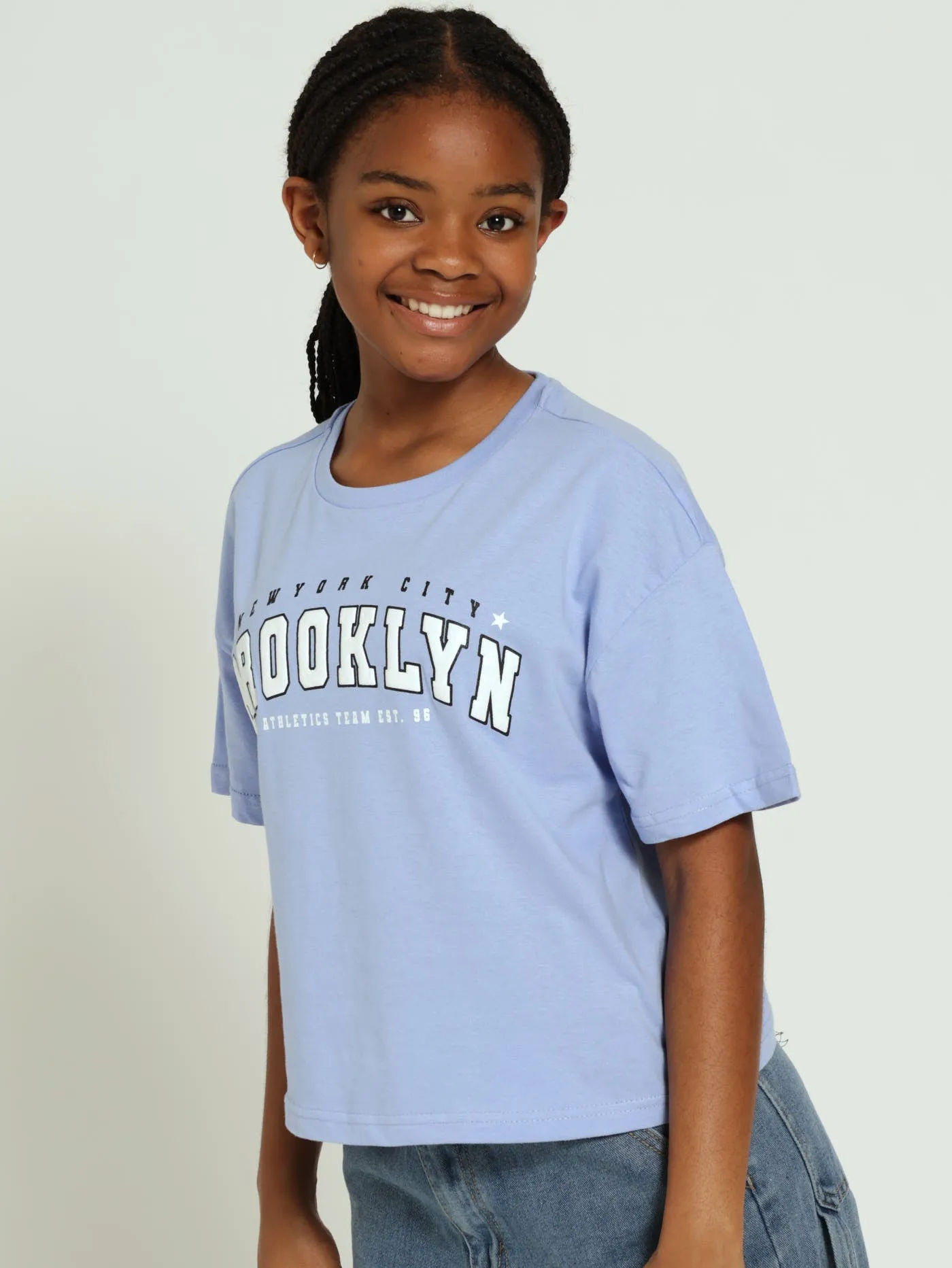 Girls Boxy Brooklyn Tee - Blue sold by Edgars product image thumbnail 2