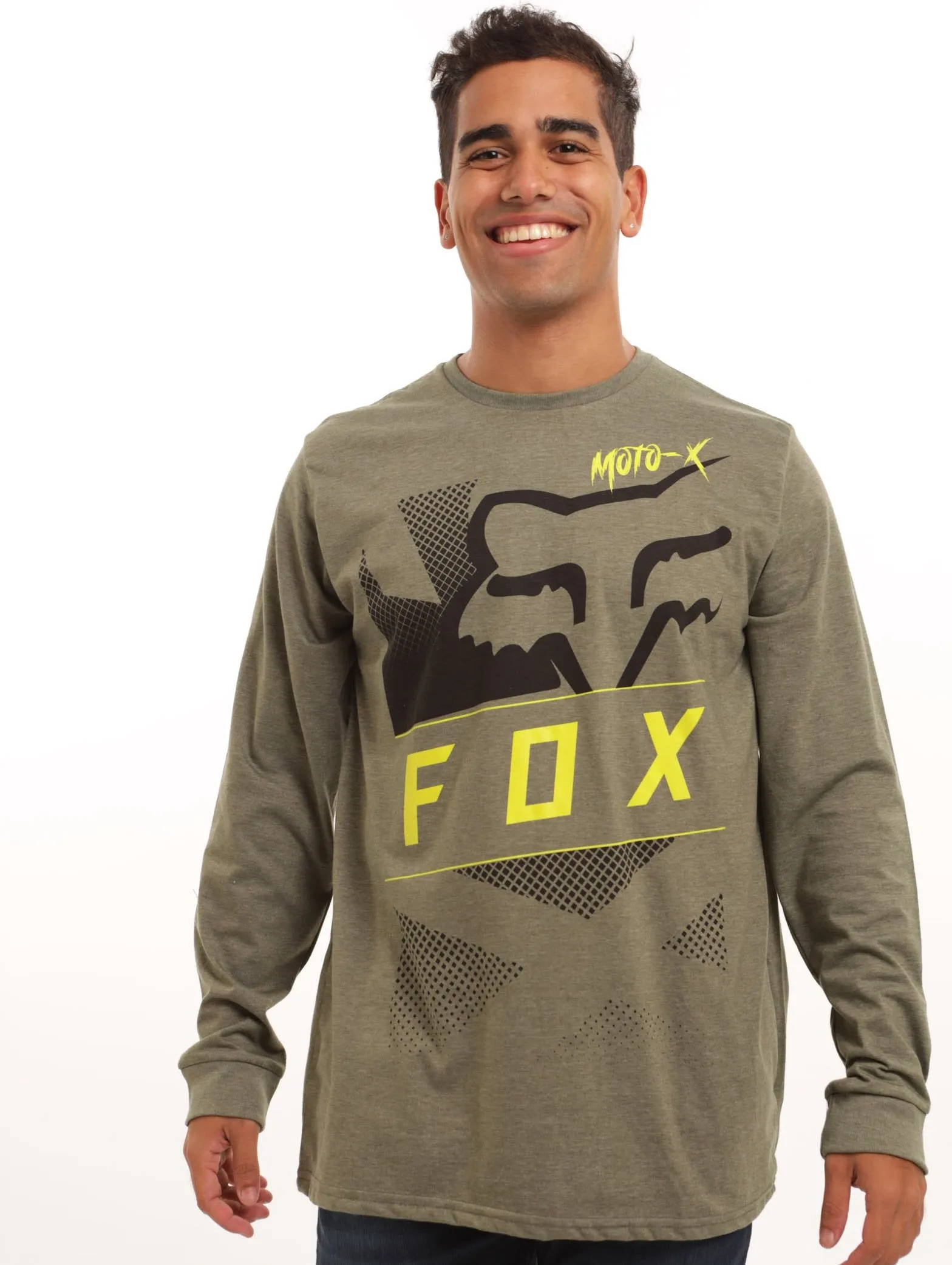 Men's Fox Riet Long Sleeve - Green sold by Edgars