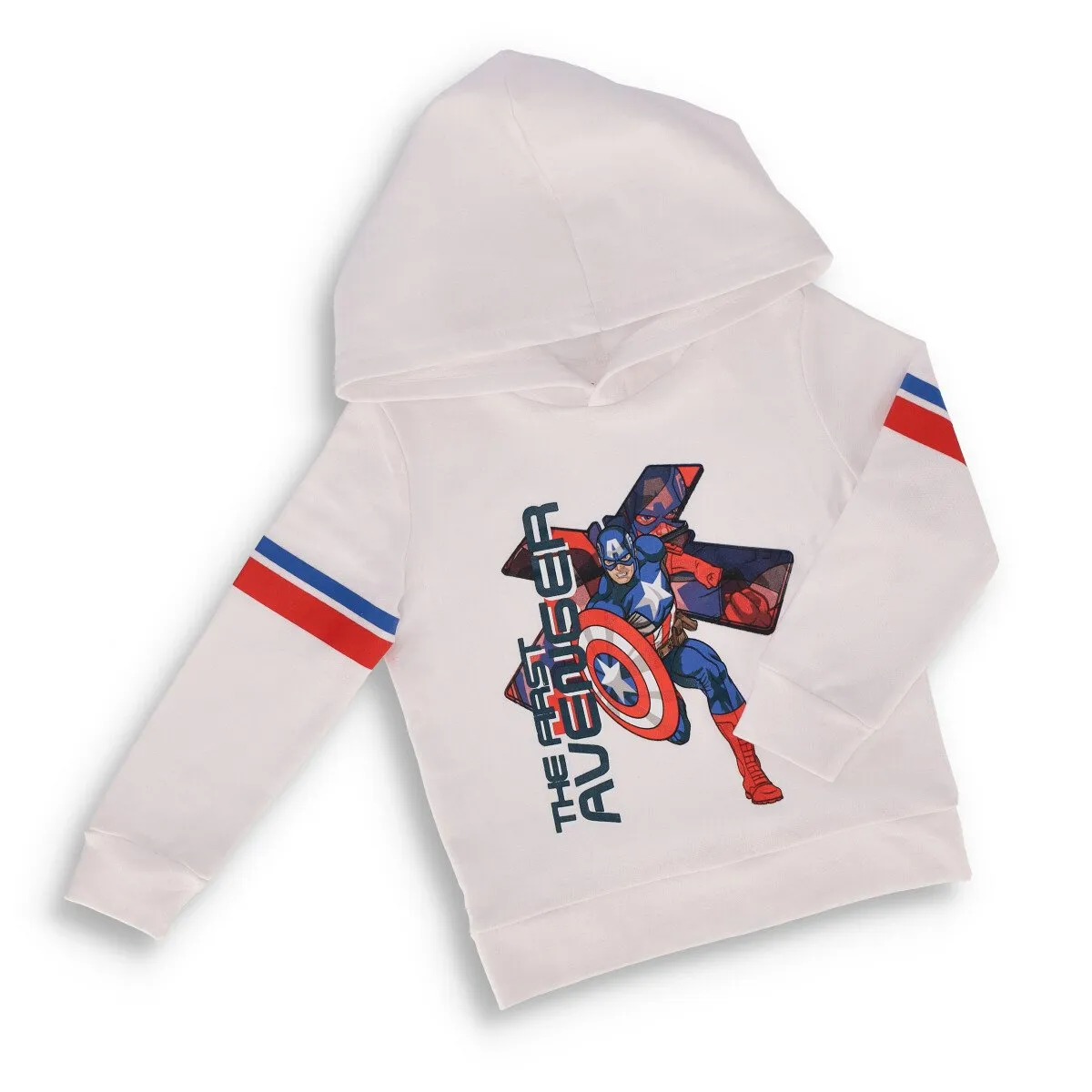 Pre-Boys Captain America Hoody - Brushed White sold by Edgars
