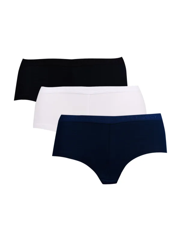 3 Pack Stretch Panties - Navy/White/Black sold by Edgars