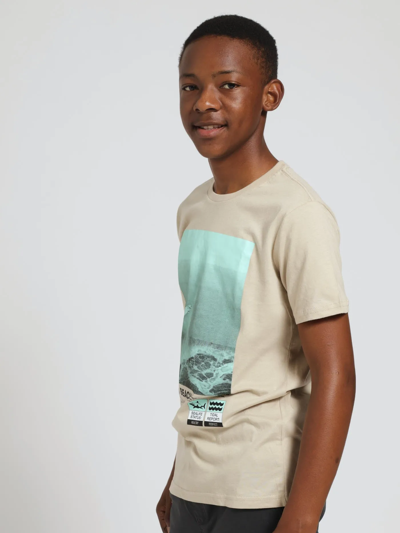 Boys Surf Print Tee - Grey sold by Edgars product image thumbnail 2