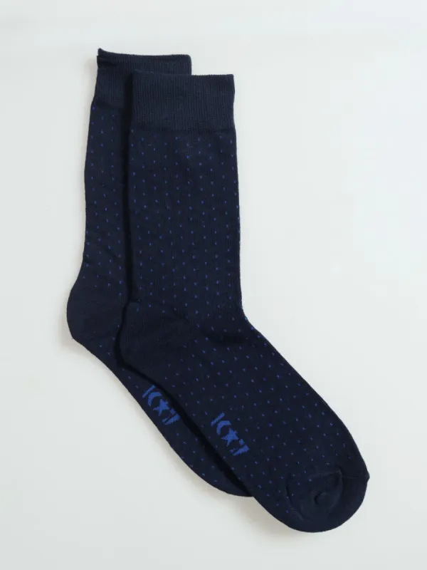 Single Ankle Crew Socks - Navy sold by Edgars