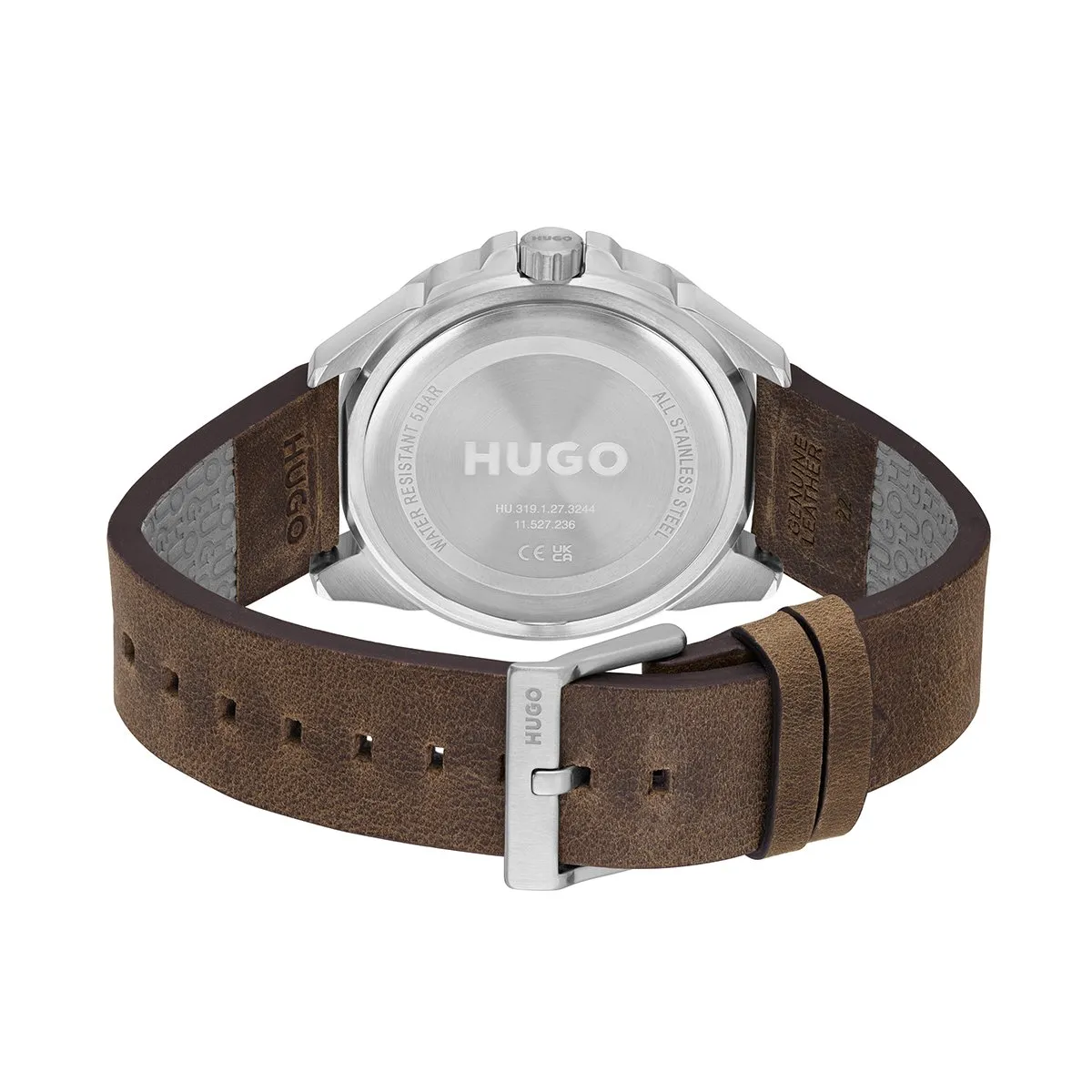 Fresh 44mm Watch With Black Dial & Brown Leather Strap sold by Edgars product image thumbnail 3
