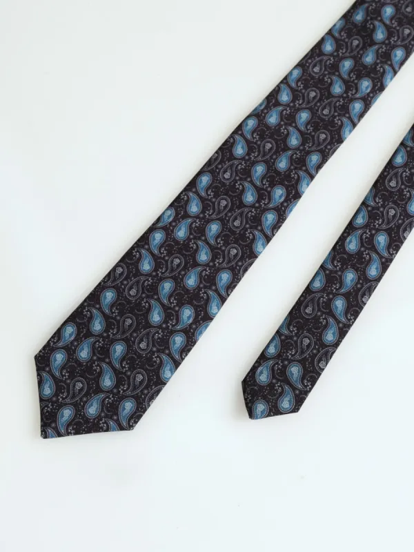 Paisley Fashion Tie - Silver sold by Edgars