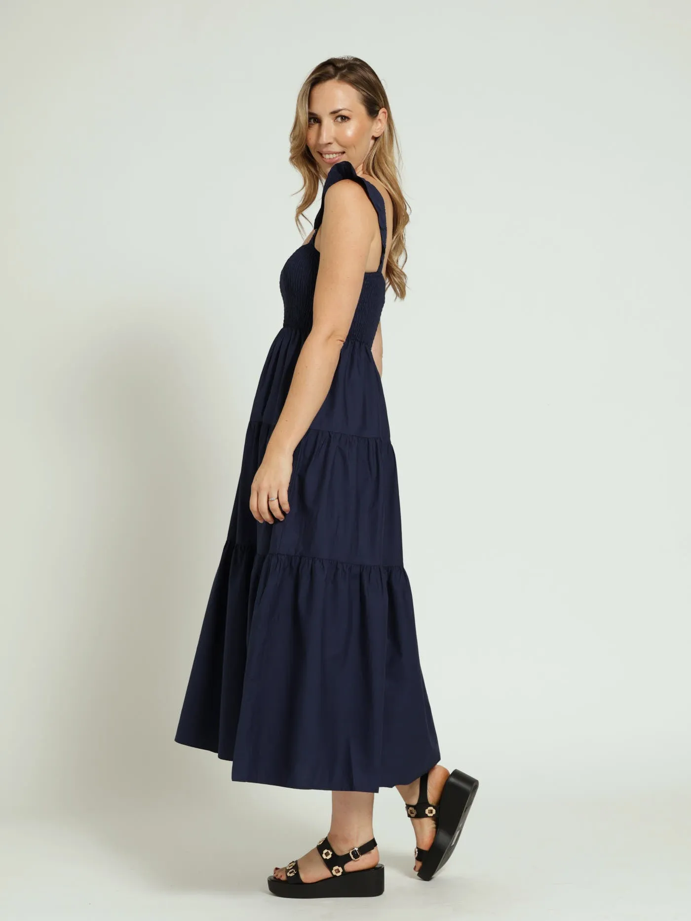 Strappy Tiered Maxi Dress - Navy sold by Edgars product image thumbnail 2
