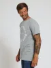 Basic Print Tee - Dark Grey sold by Edgars