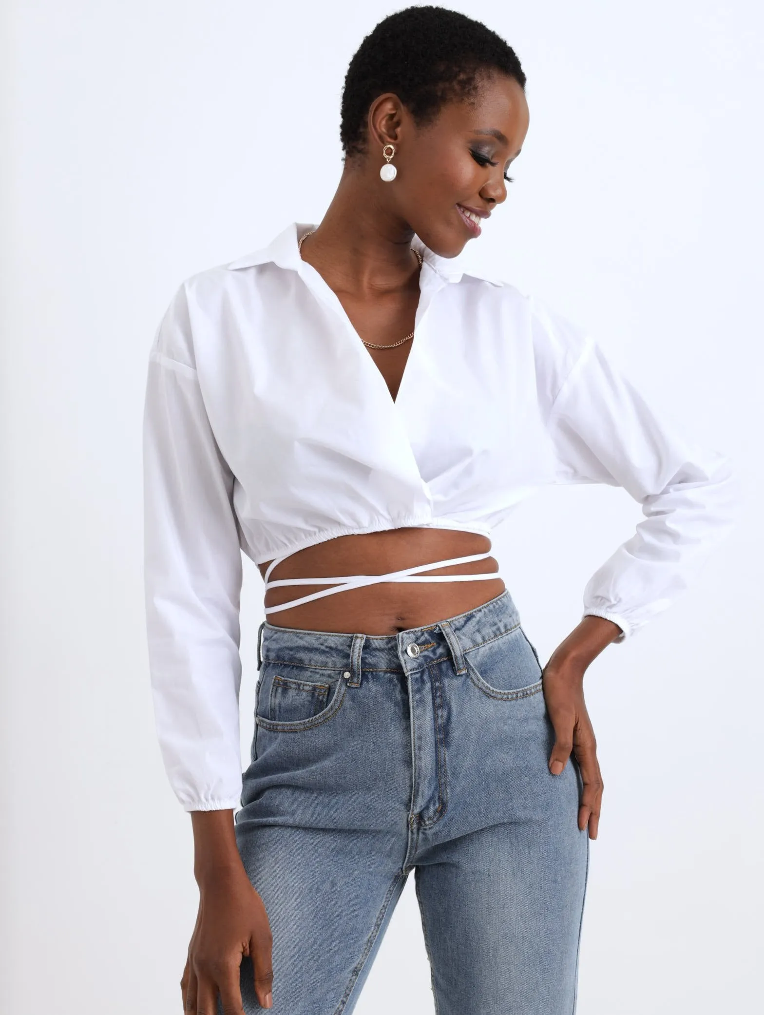 Ladies Xova Shirt - White sold by Edgars