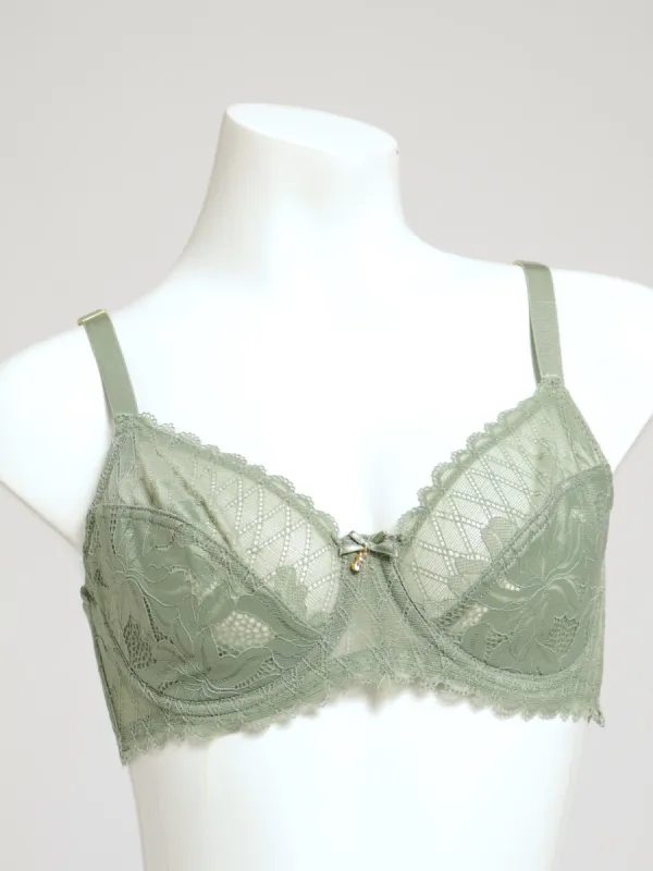 2 Pack Lightly Padded Lace Bra - Sage/Nude sold by Edgars