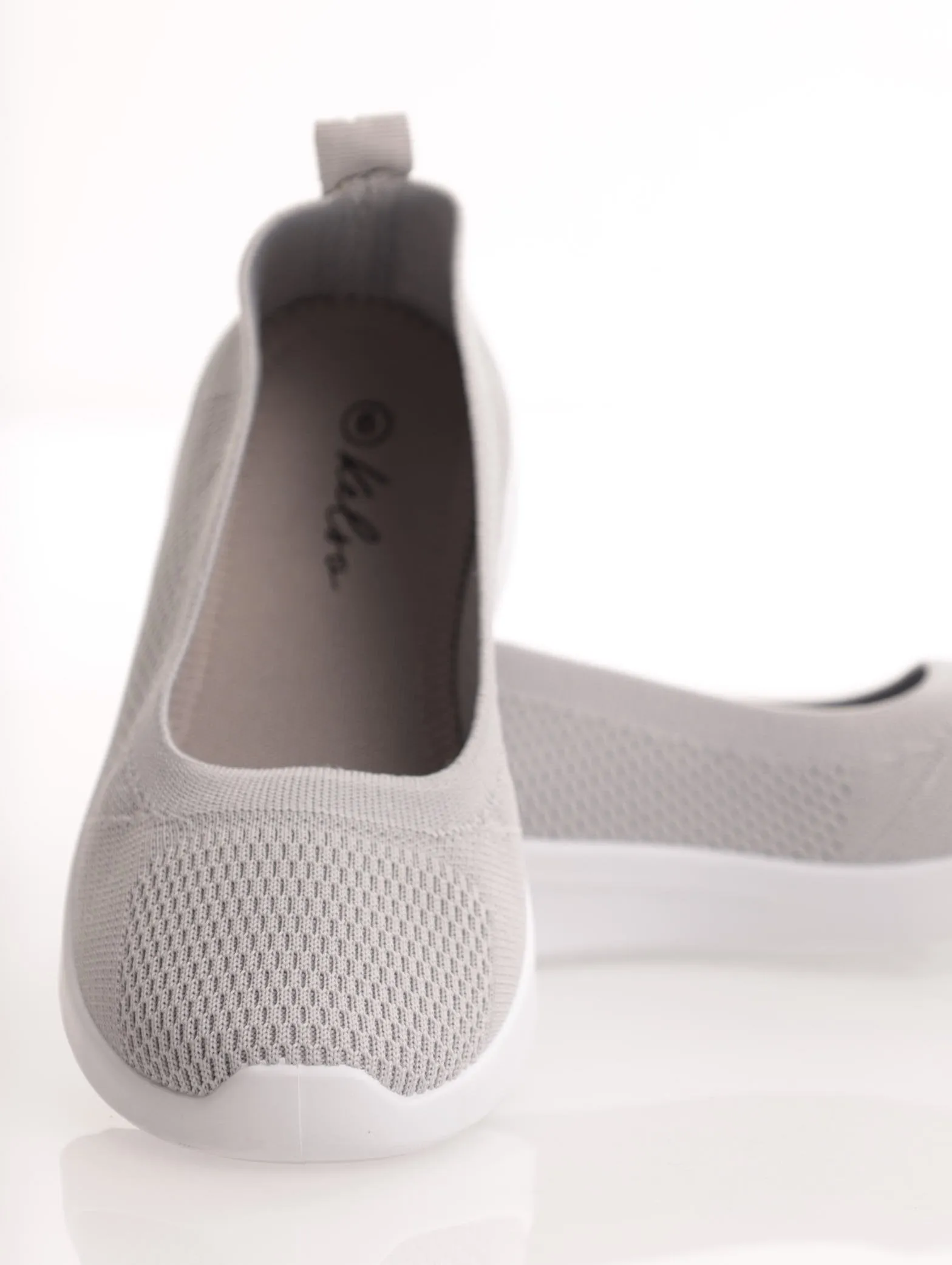 Ladies Knit Sneaker Pump - Grey sold by Edgars
